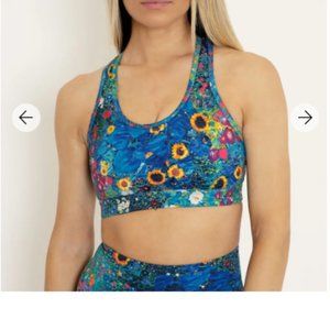 Blackmilkclothing - KLIMT COLLAGE PINK CROSS BACK CROP